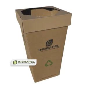 Lixeira Papelao 100L C/aro 35*35*70